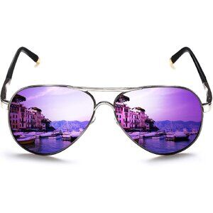 Polarized Aviator Sunglasses Metal UV400 UV Protection for Men Women Outdoor